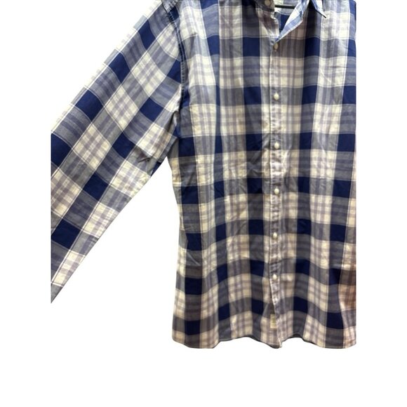 Bixby Nomad Slim Fit Men's Casual Button-Up Plaid Long Sleeve Shirt Size XL Tall - Picture 3 of 6